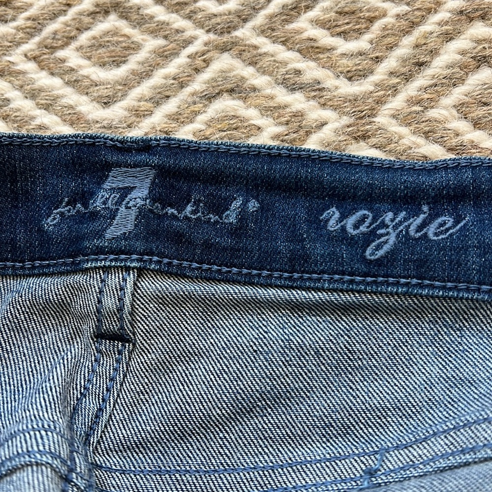 7 for all mankind Rozie slim high rise jeans sz 27 - Picture 6 of 7
